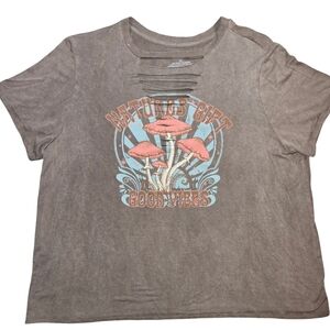 Nature's Gift Good Vibes Tee - Brown 2X
